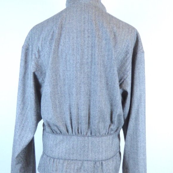 CLUB MONACO herringbone wool high neck jacket L - Picture 5 of 10